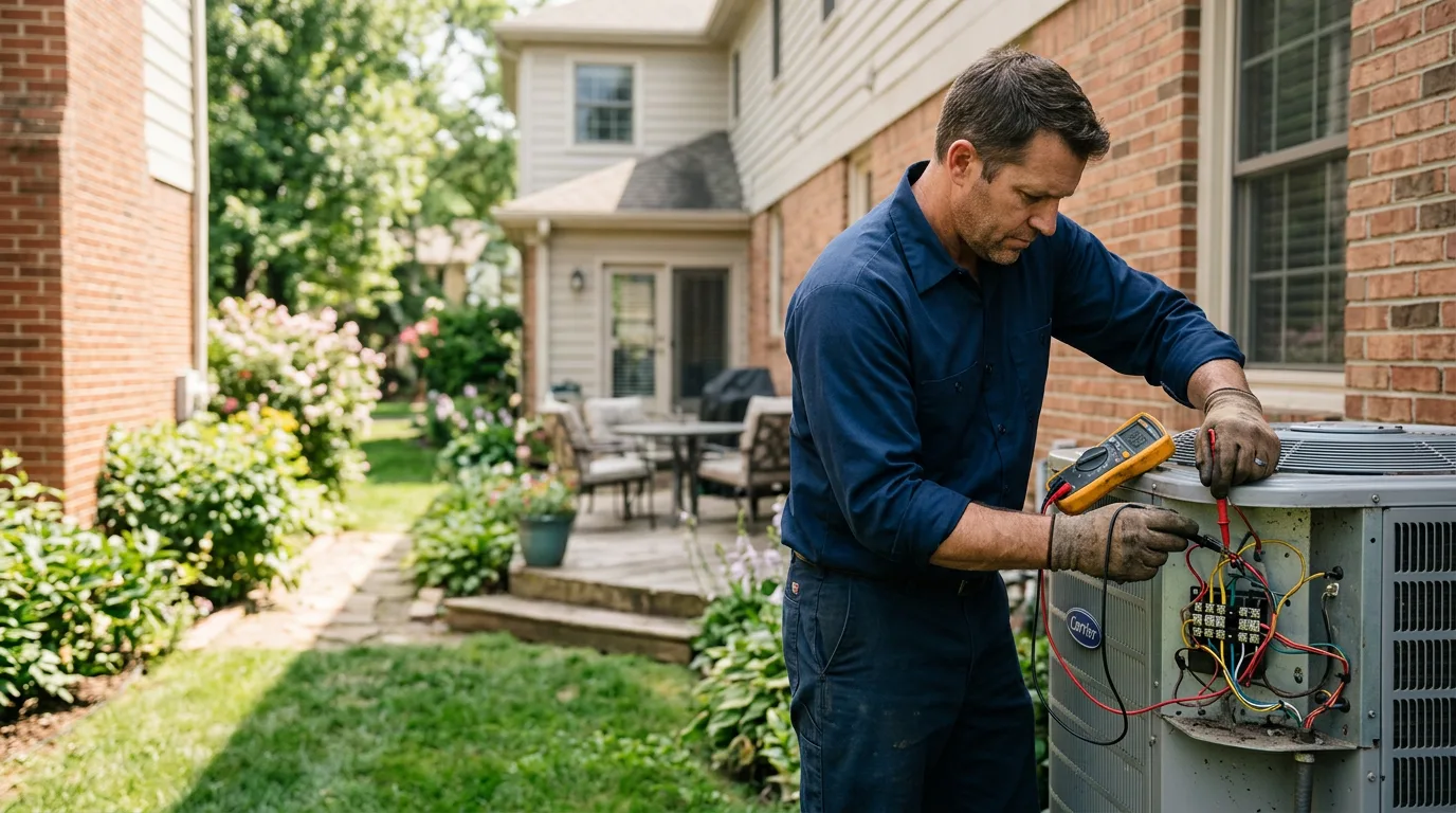 HVAC technician working near Saffell, AR